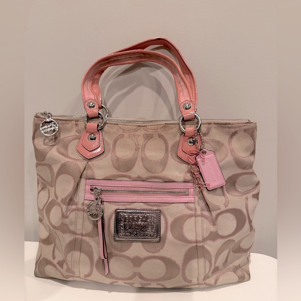 Coach poppy large purse